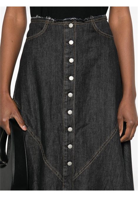 Black denim maxi skirt Ag jeans - women AG JEANS | W0063024APABN